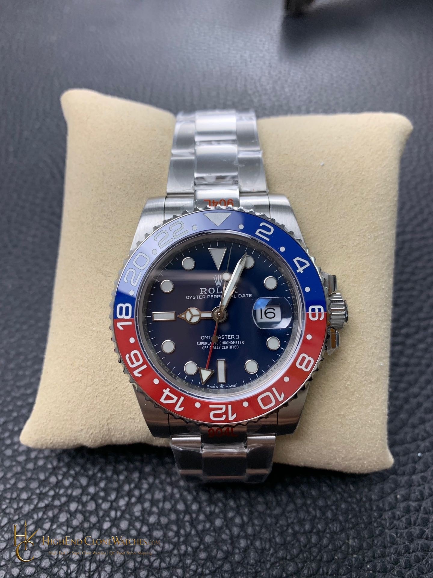 Rolex GMT-Master II 126719BLRO front view super clone watch