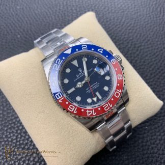 Rolex GMT-Master II 126719BLRO angled dial view super clone watch