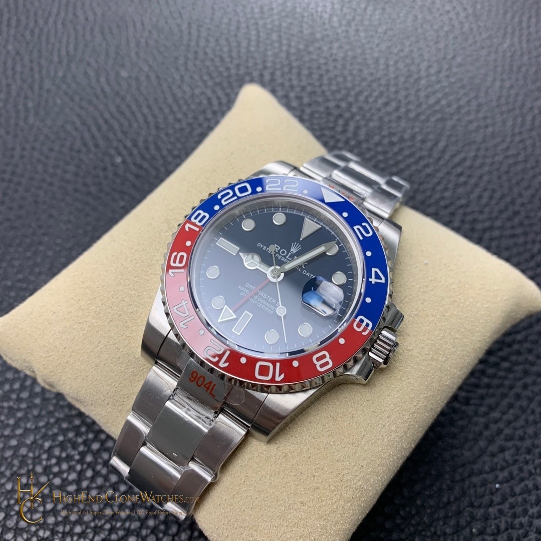 Rolex GMT-Master II 126719BLRO dial and marker detail super clone watch