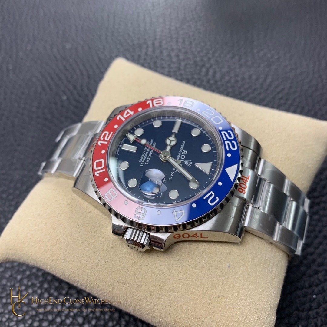 Rolex GMT-Master II 126719BLRO side case profile super clone watch