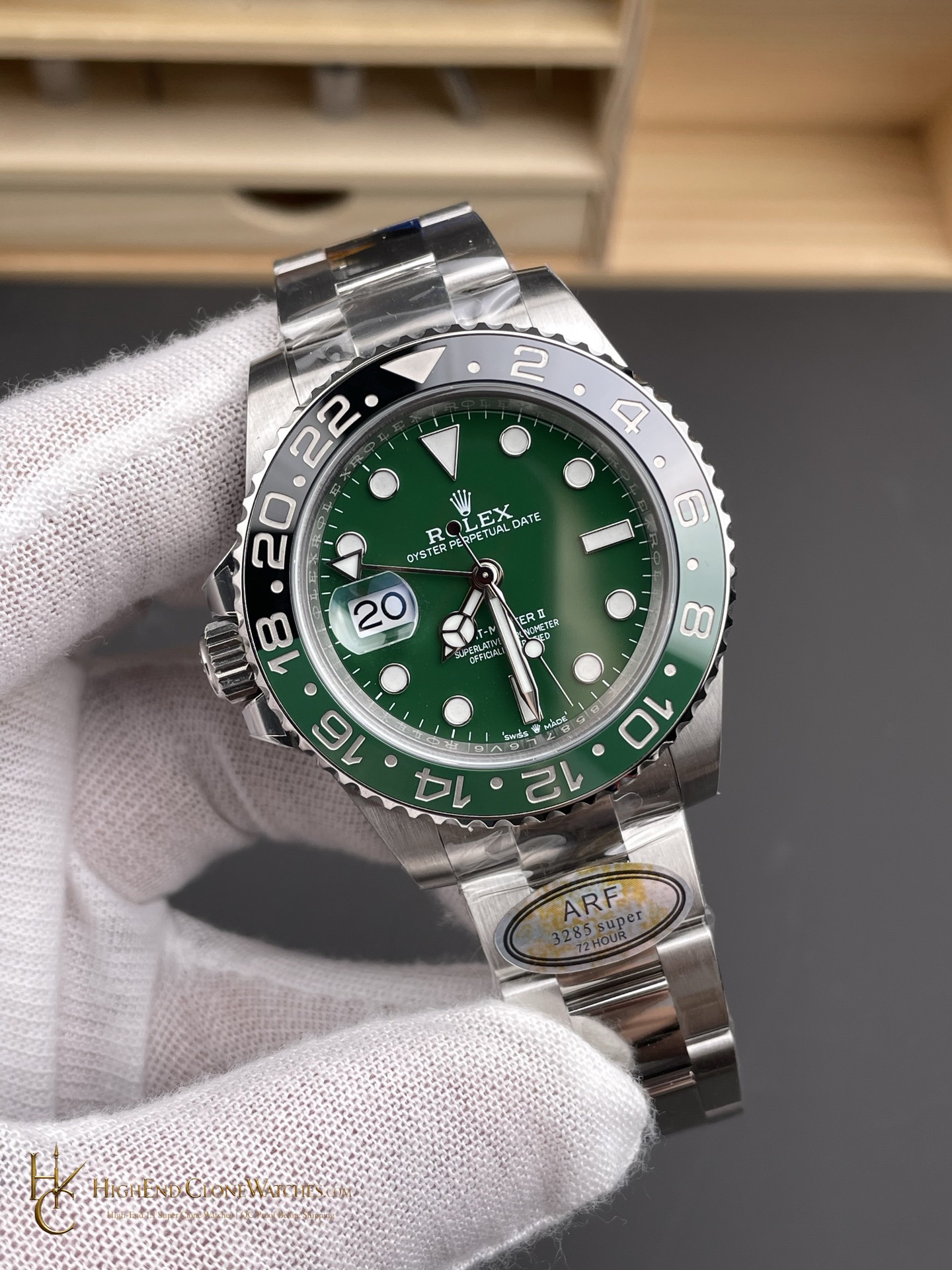 Rolex GMT-Master II 126729VTNR-0001 dial and marker detail super clone watch