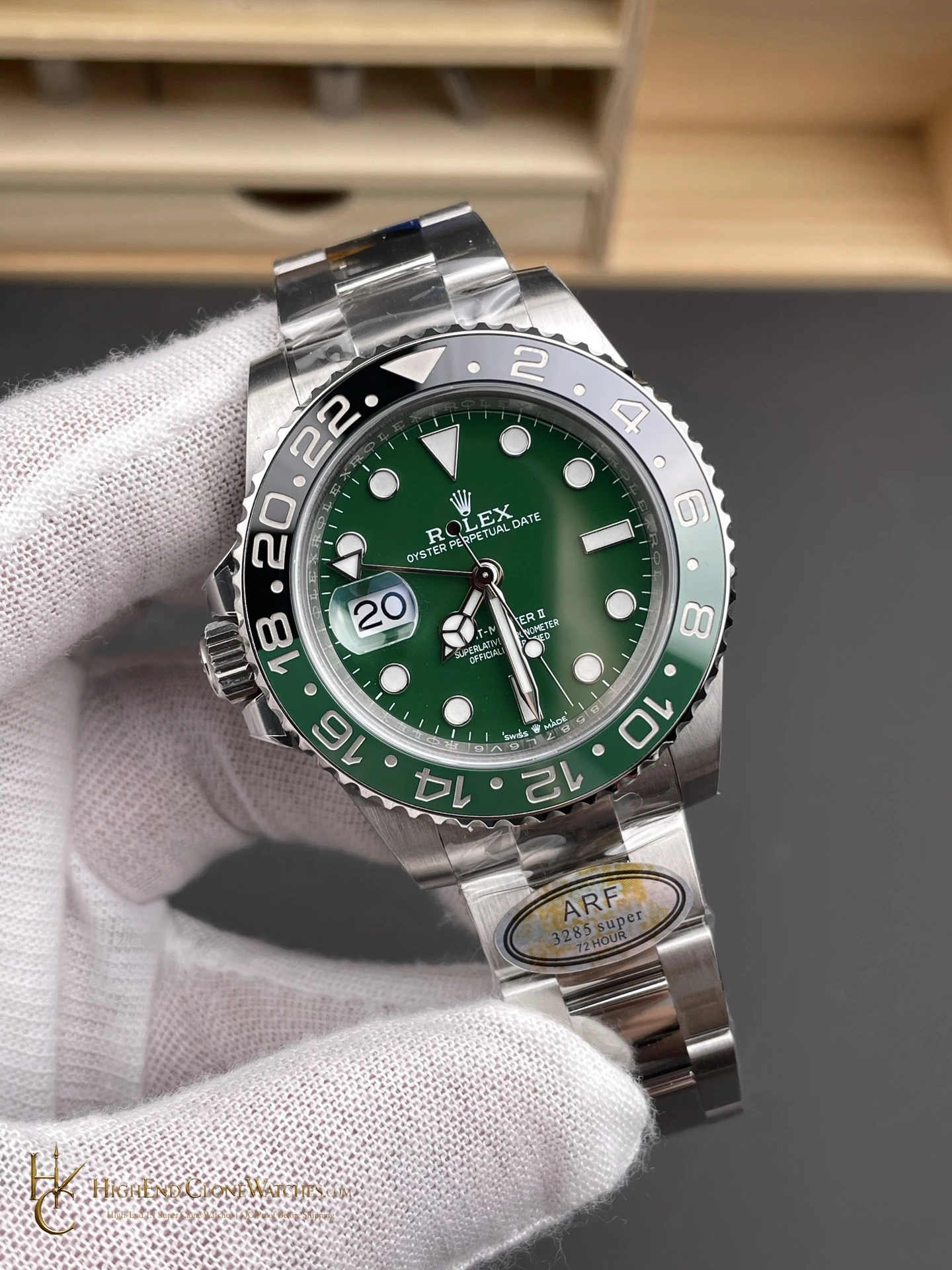 Rolex GMT-Master II 126729VTNR-0001 dial and marker detail super clone watch