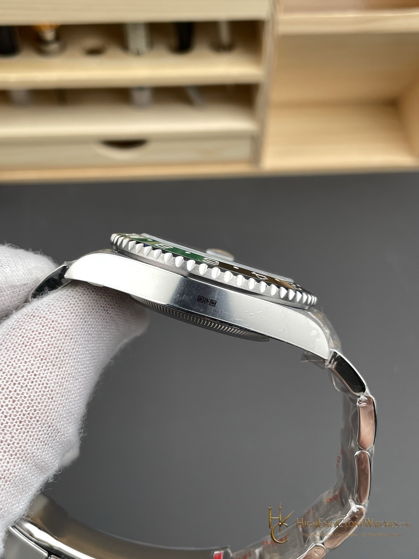 Rolex GMT-Master II 126729VTNR-0001 bezel detail super clone watch
