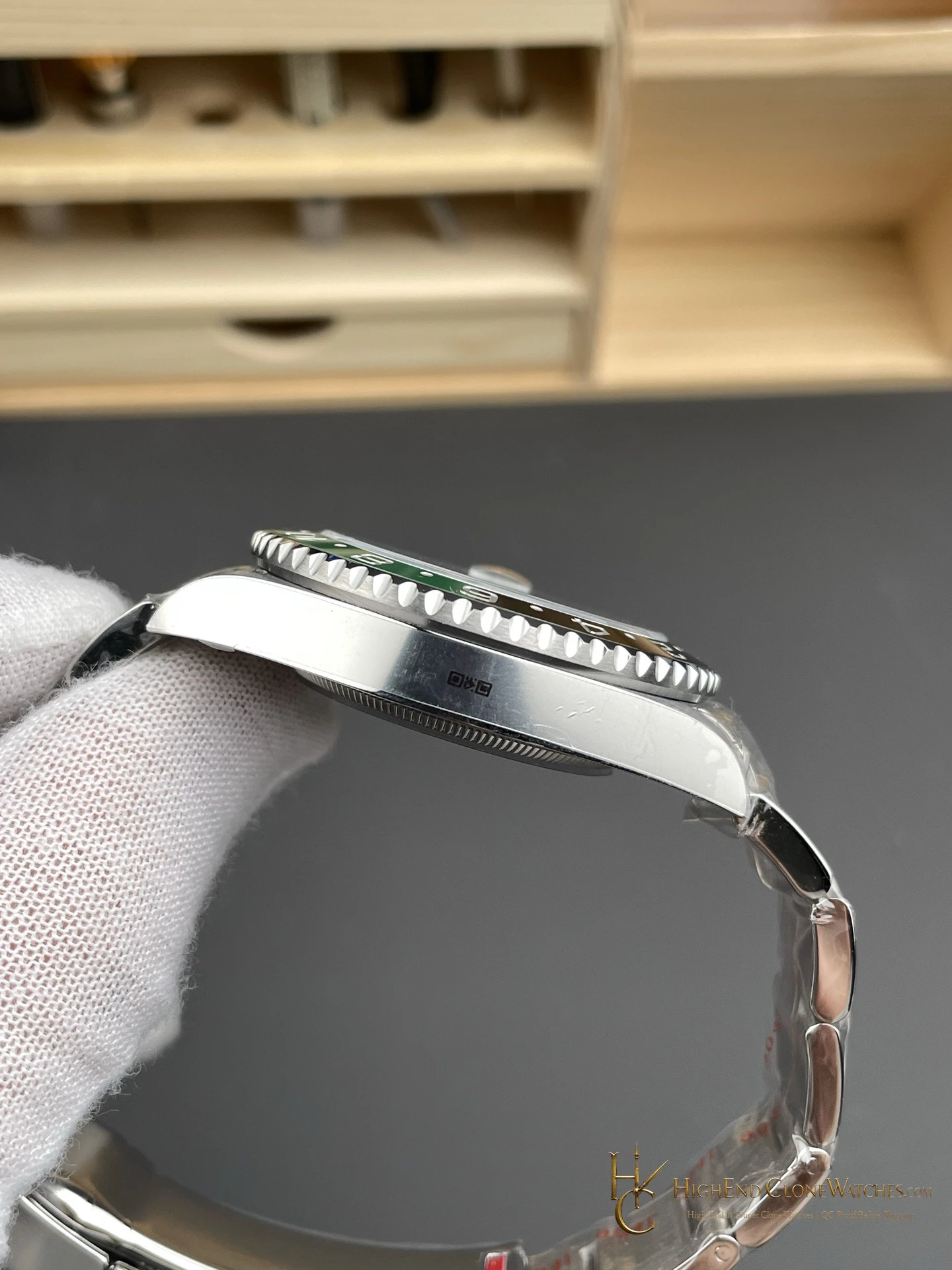 Rolex GMT-Master II 126729VTNR-0001 bezel detail super clone watch