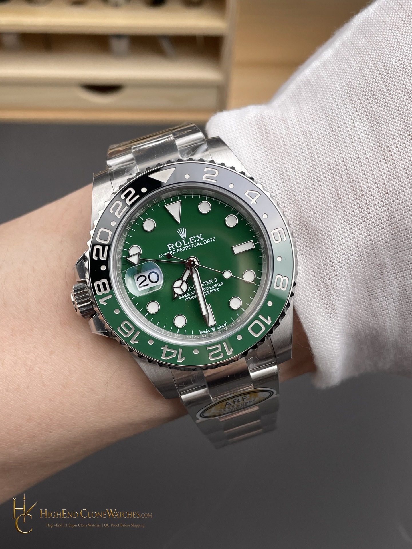 Rolex GMT-Master II 126729VTNR-0001 caseback view super clone watch