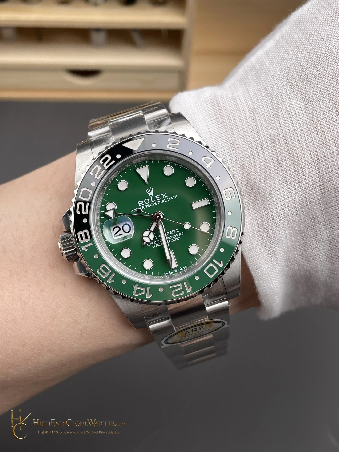 Rolex GMT-Master II 126729VTNR-0001 caseback view super clone watch