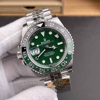 Rolex GMT-Master II M126729VTNR angled dial view super clone watch