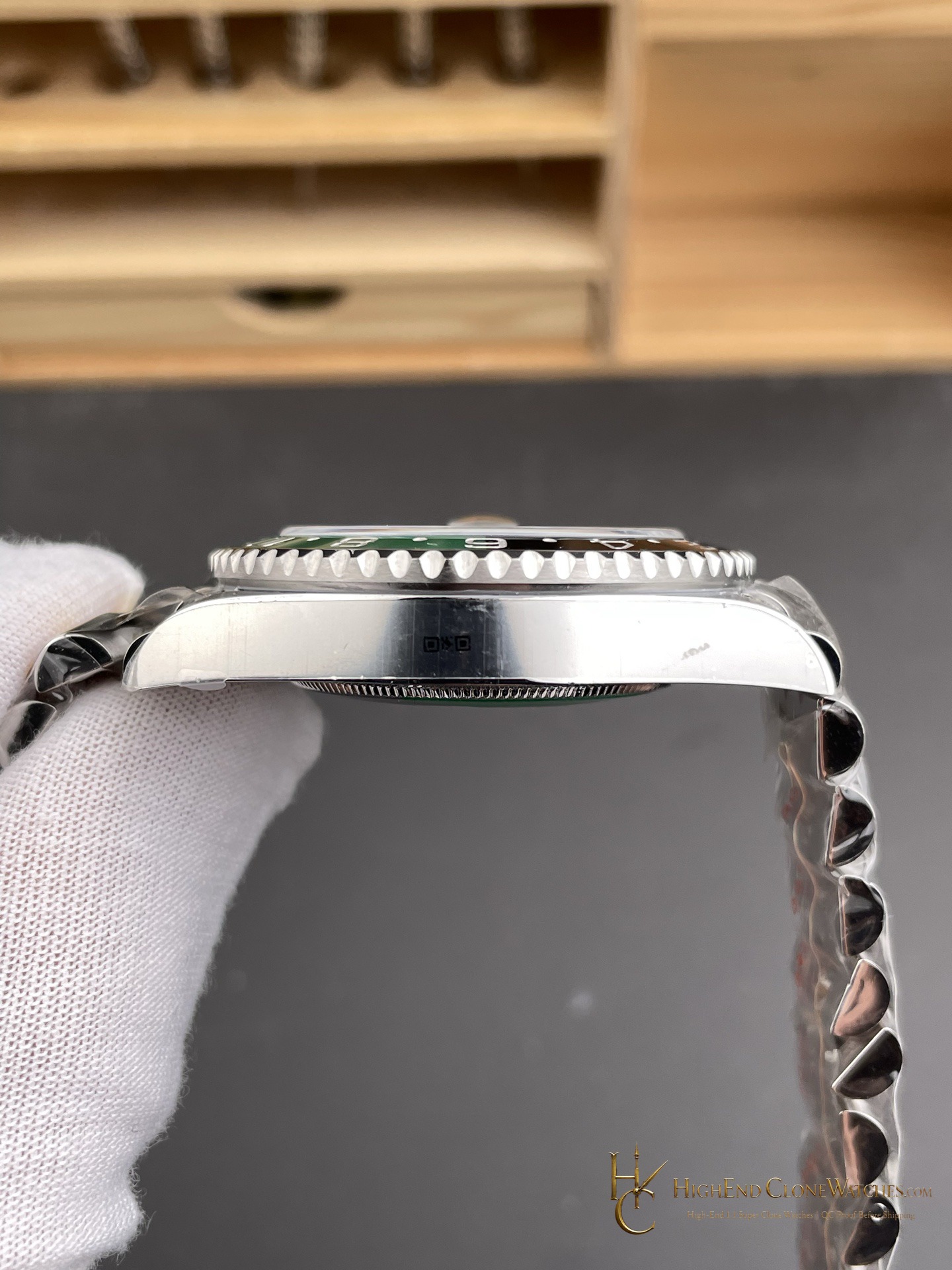 Rolex GMT-Master II M126729VTNR bezel detail super clone watch