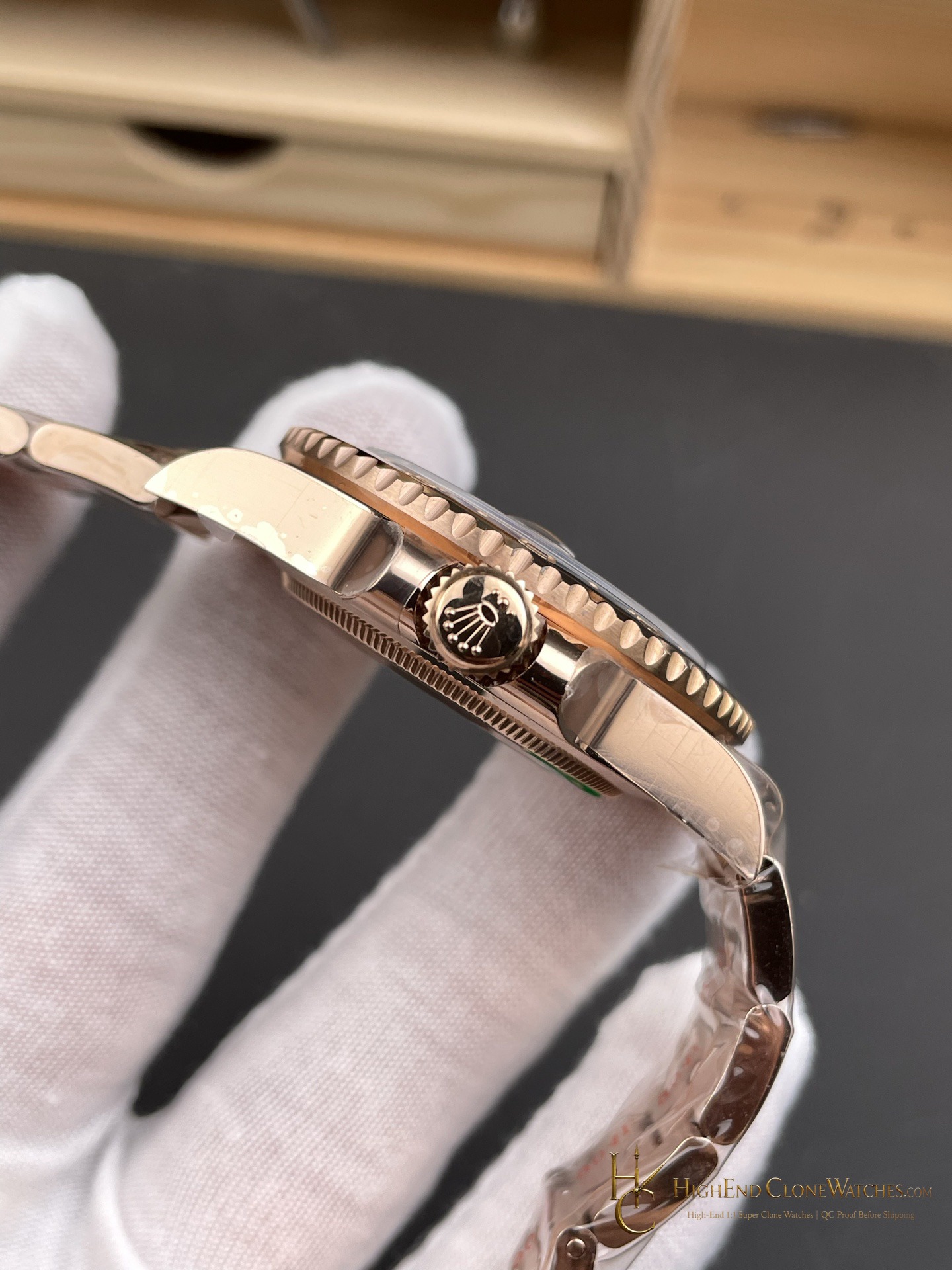 Rolex GMT-Master II 126715CHNR-0002 bezel detail super clone watch
