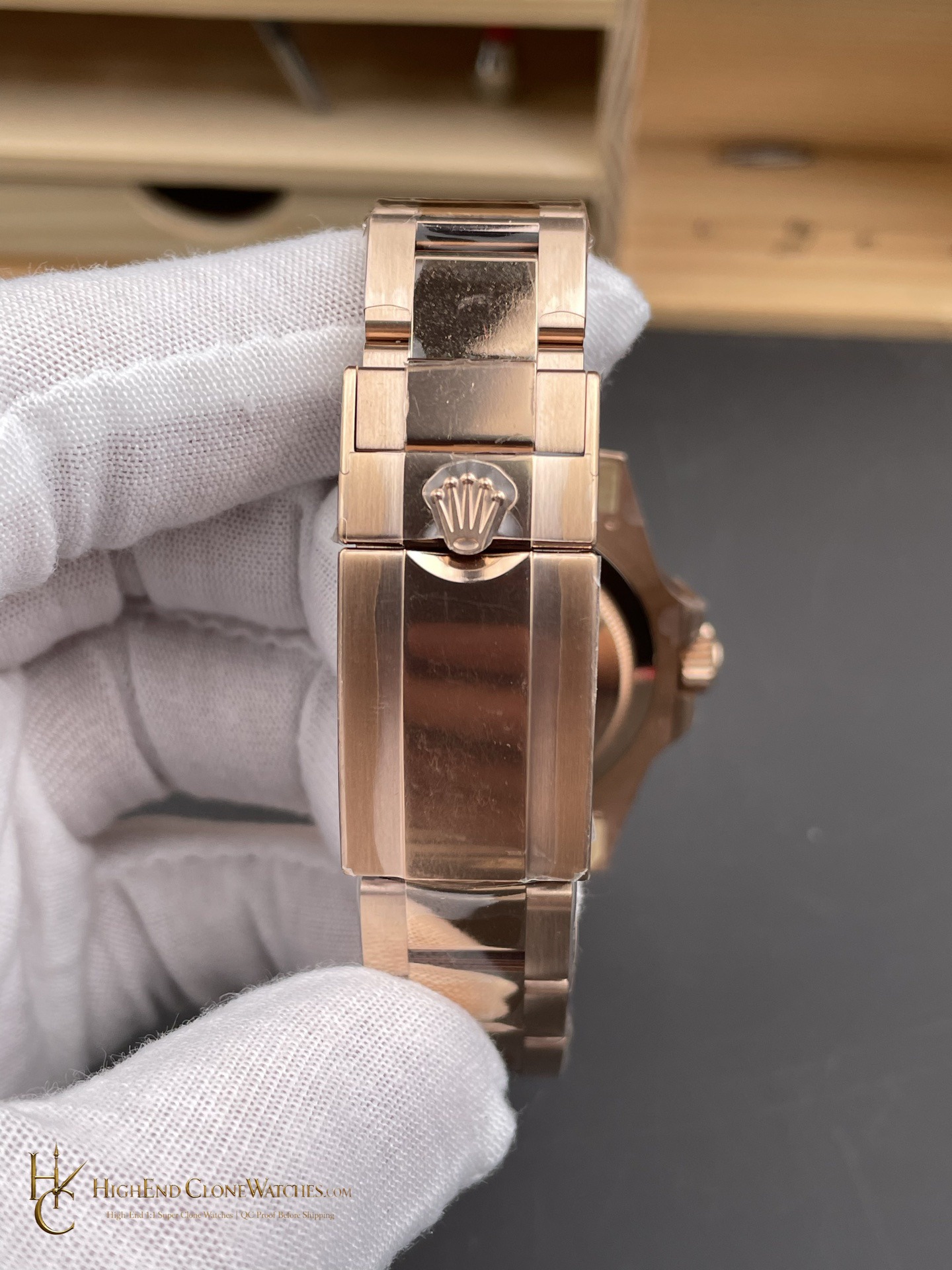 Rolex GMT-Master II 126715CHNR-0002 buckle or clasp detail super clone watch