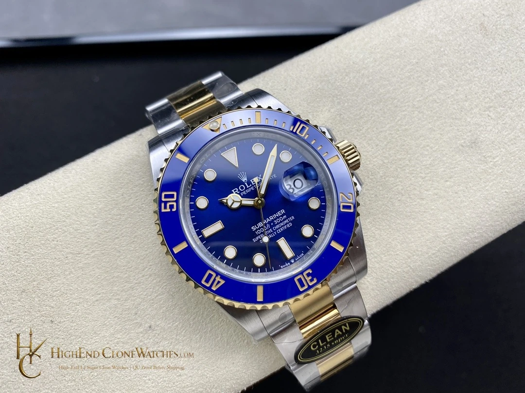 Rolex Submariner 126613LB bezel detail super clone watch