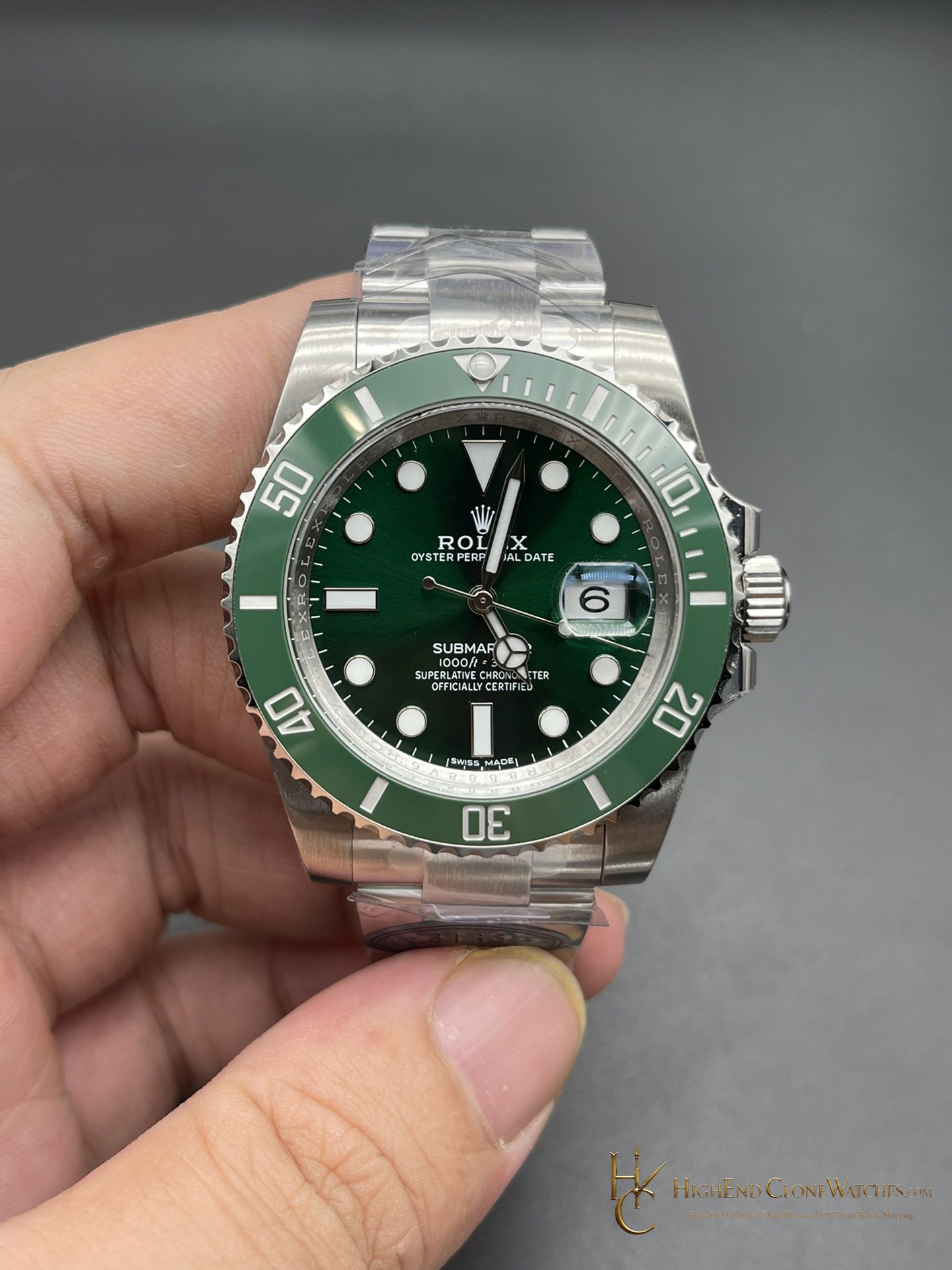 Rolex Submariner 116610LV front view super clone watch