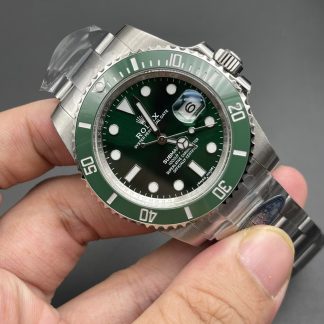 Rolex Submariner 116610LV angled dial view super clone watch
