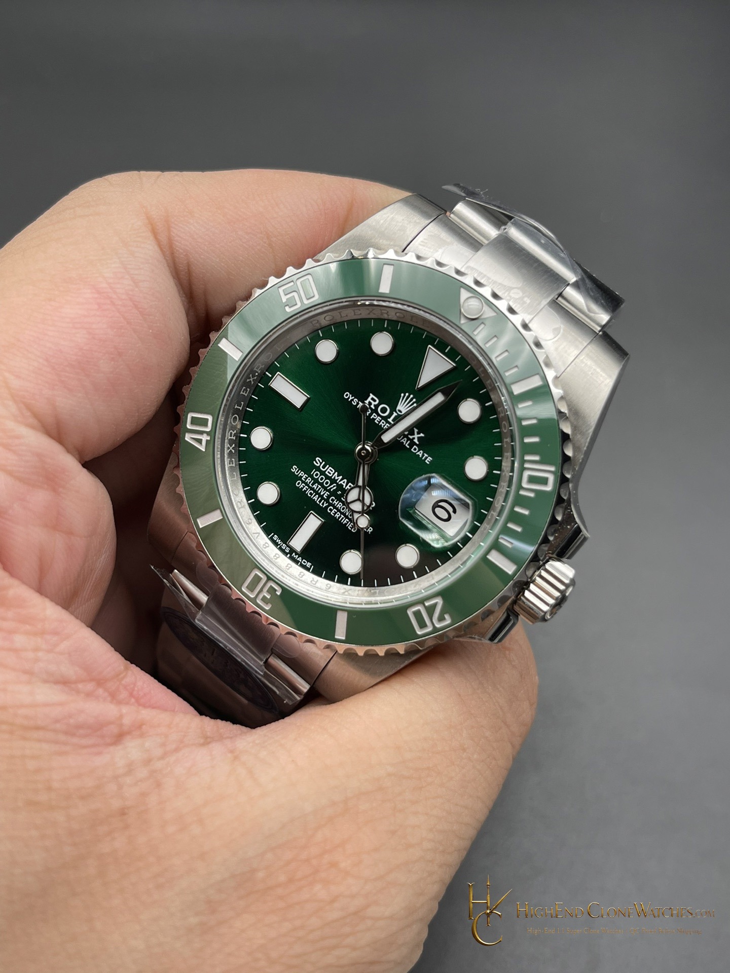 Rolex Submariner 116610LV dial and marker detail super clone watch
