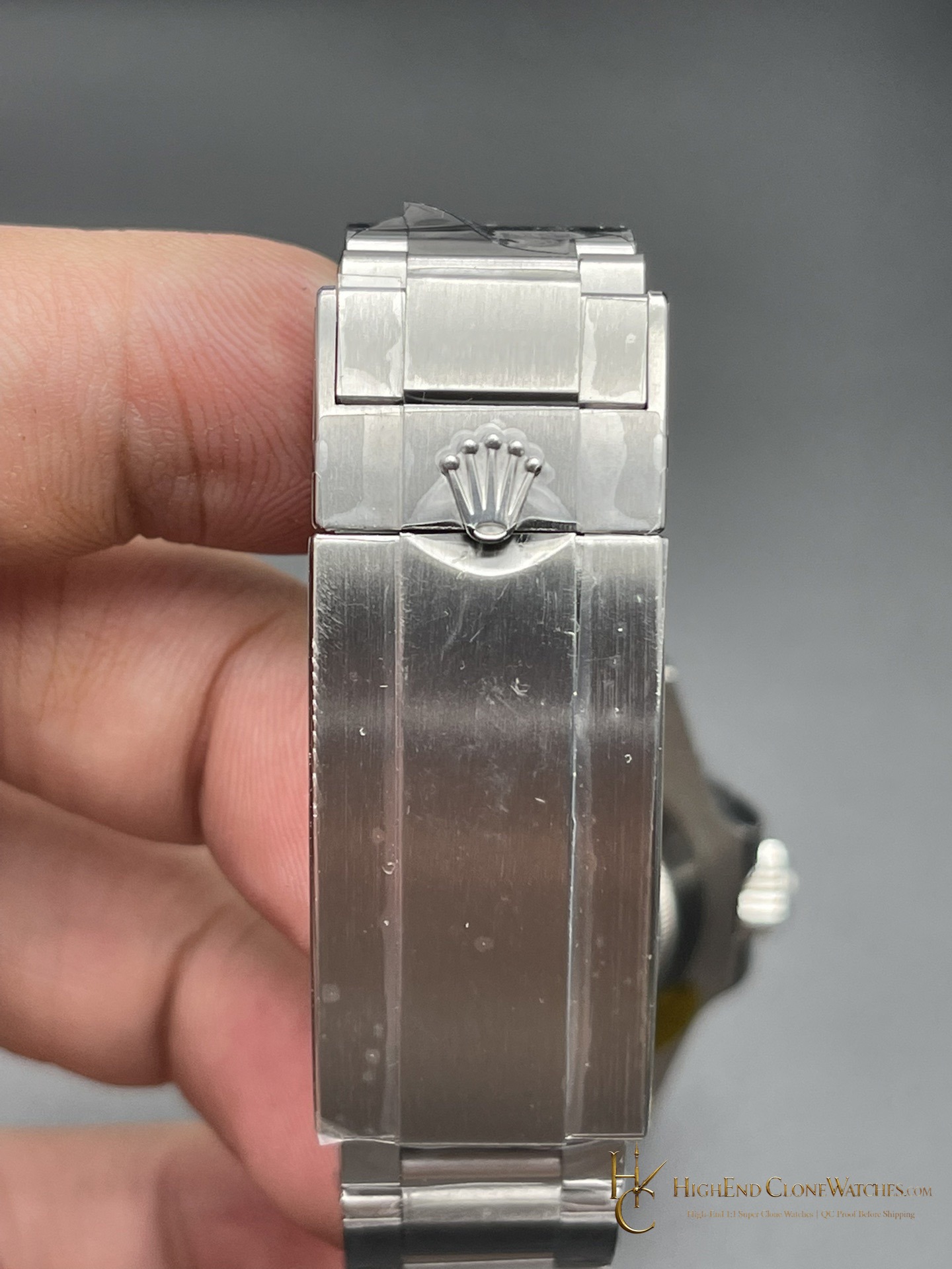 Rolex Submariner 116610LV buckle or clasp detail super clone watch