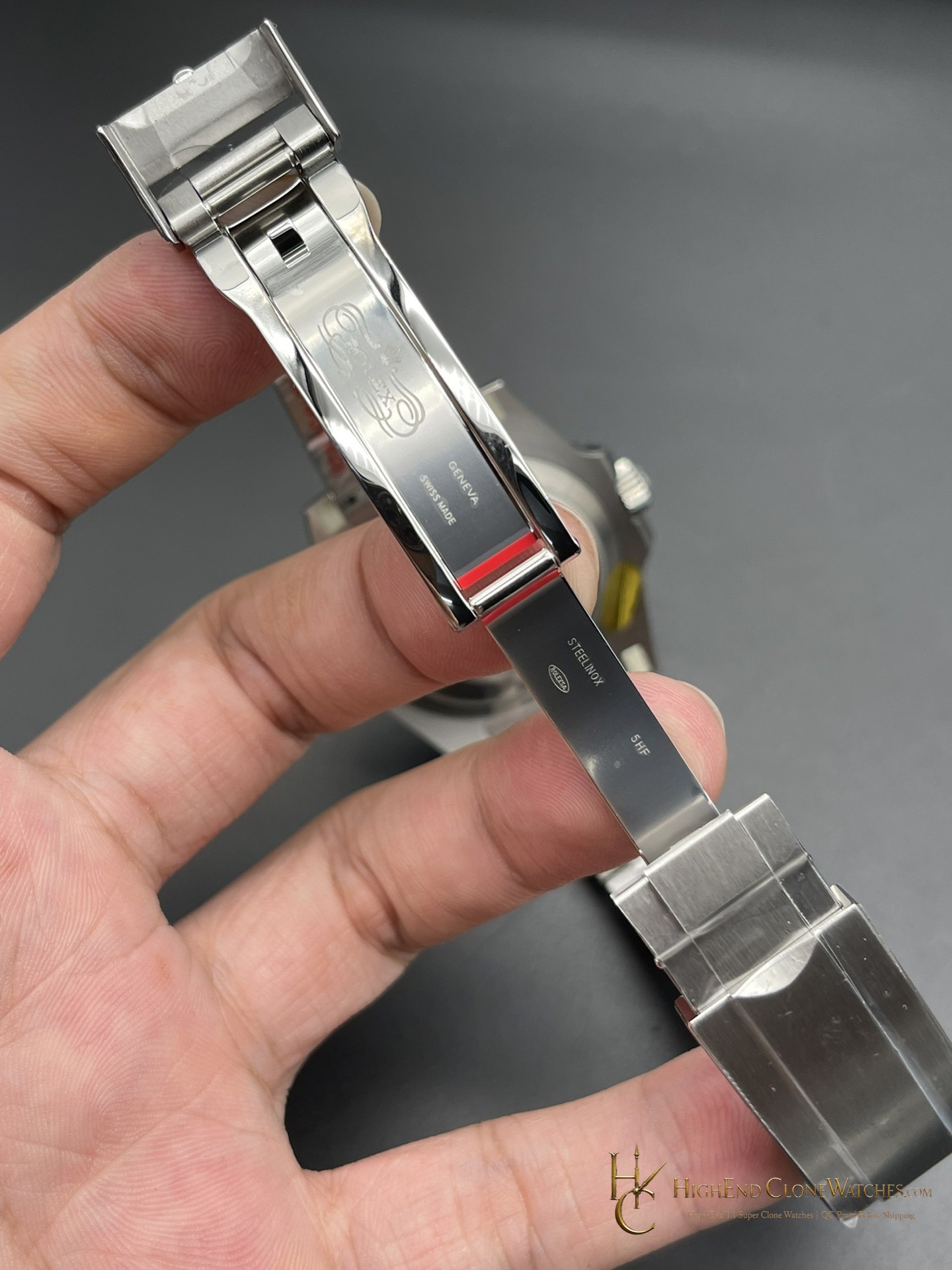 Rolex Submariner 116610LV caseback view super clone watch