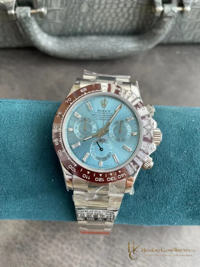 Rolex Daytona M116506-0002 angled dial view super clone watch
