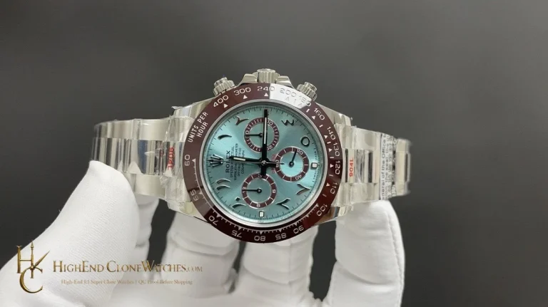 Rolex Daytona 116506 angled dial view super clone watch