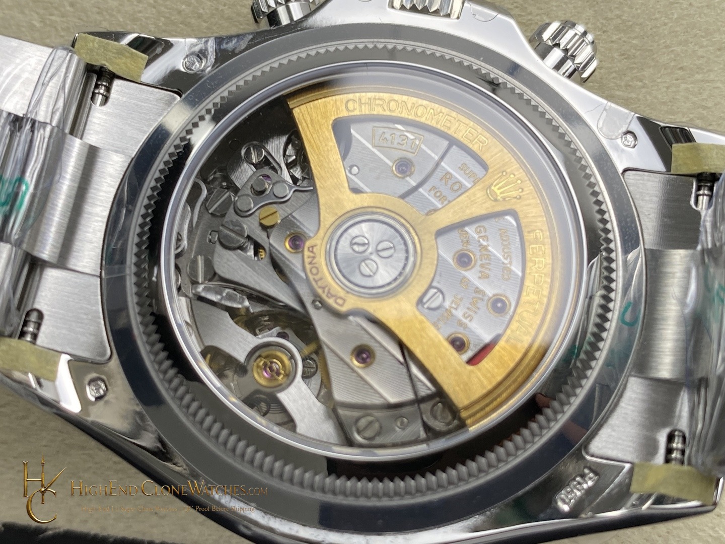 Rolex Daytona M126506-0001 buckle or clasp detail super clone watch