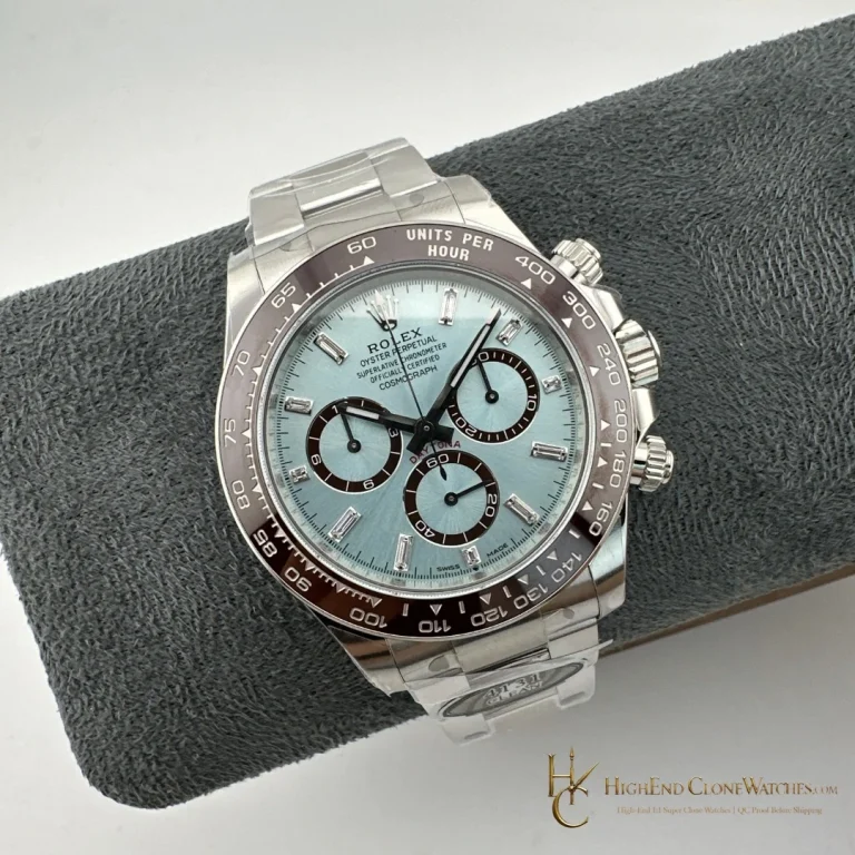 Rolex Daytona M126506-0002 angled dial view super clone watch