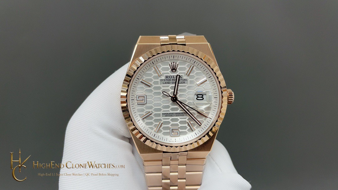 Rolex Land-Dweller front view super clone watch