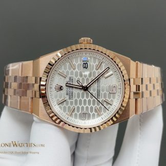 Rolex Land-Dweller angled dial view super clone watch
