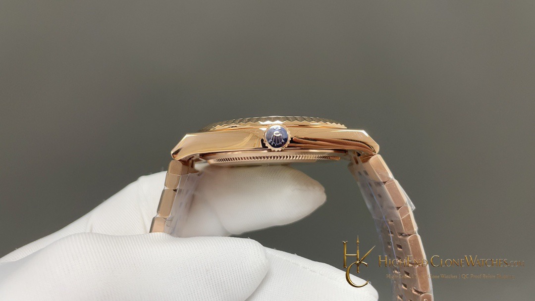 Rolex Land-Dweller bezel detail super clone watch