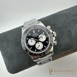 Rolex Daytona M126529LN angled dial view super clone watch