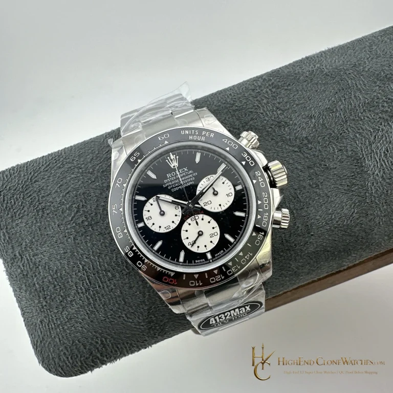 Rolex Daytona M126529LN angled dial view super clone watch
