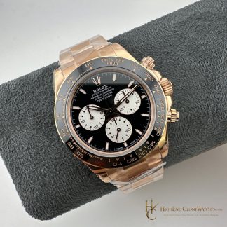 Rolex Daytona angled dial view super clone watch