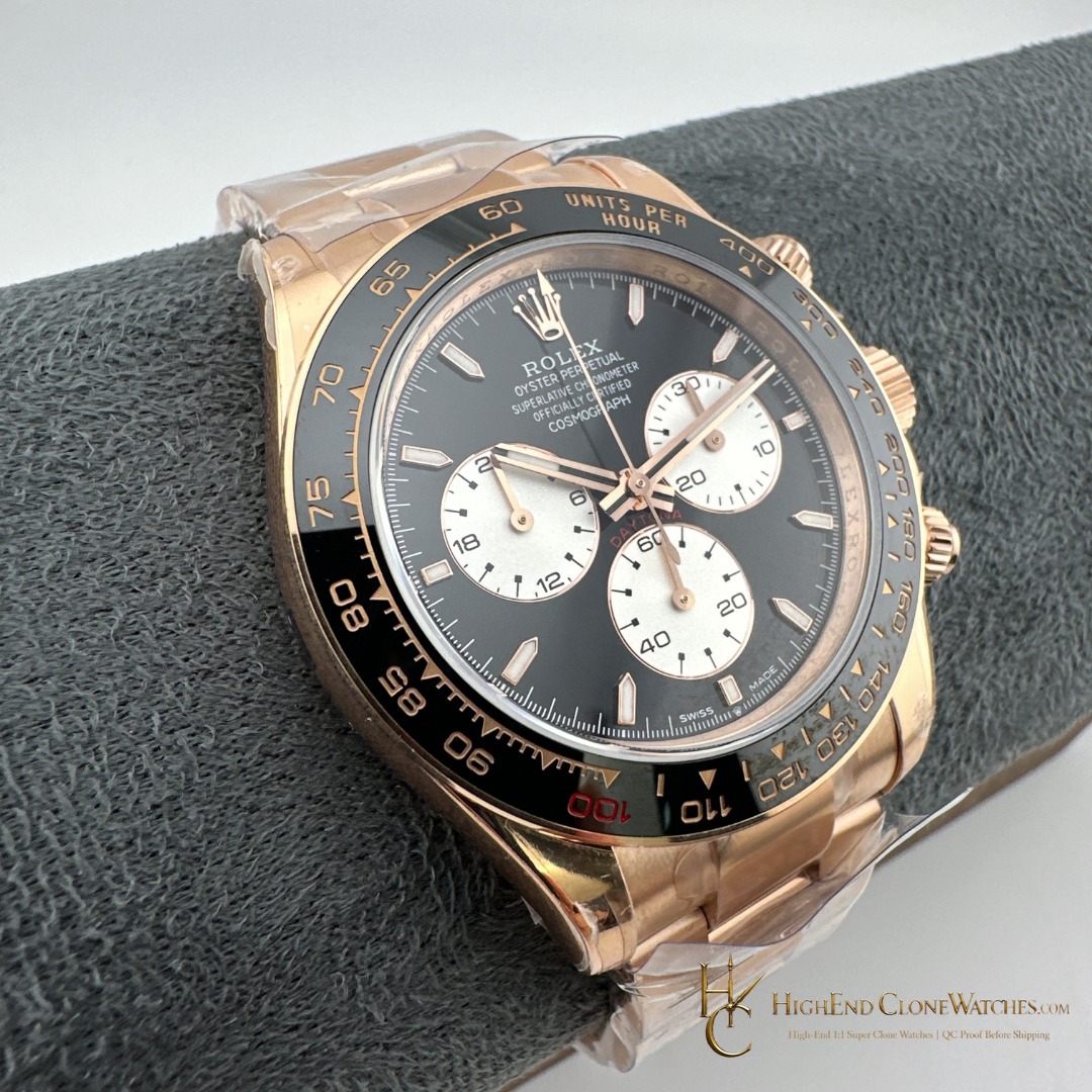 Rolex Daytona crown and case detail super clone watch