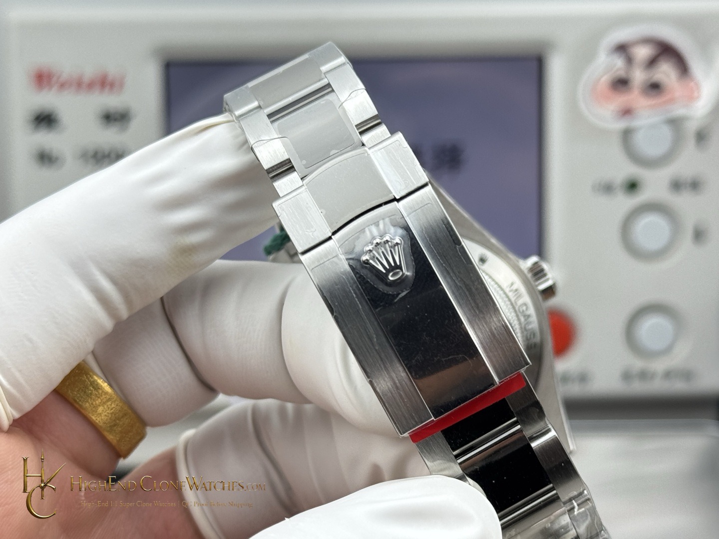 Rolex Milgauss 116400-0001 caseback view super clone watch