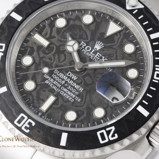 Rolex Submariner angled dial view super clone watch