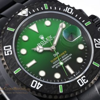 Rolex Submariner angled dial view super clone watch