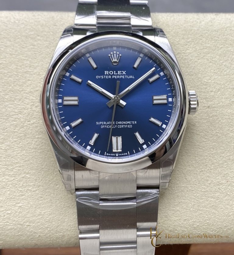 Rolex Oyster Perpetual 126000-0015 front view super clone watch