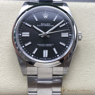 Rolex Oyster Perpetual 124300-0002 front view super clone watch