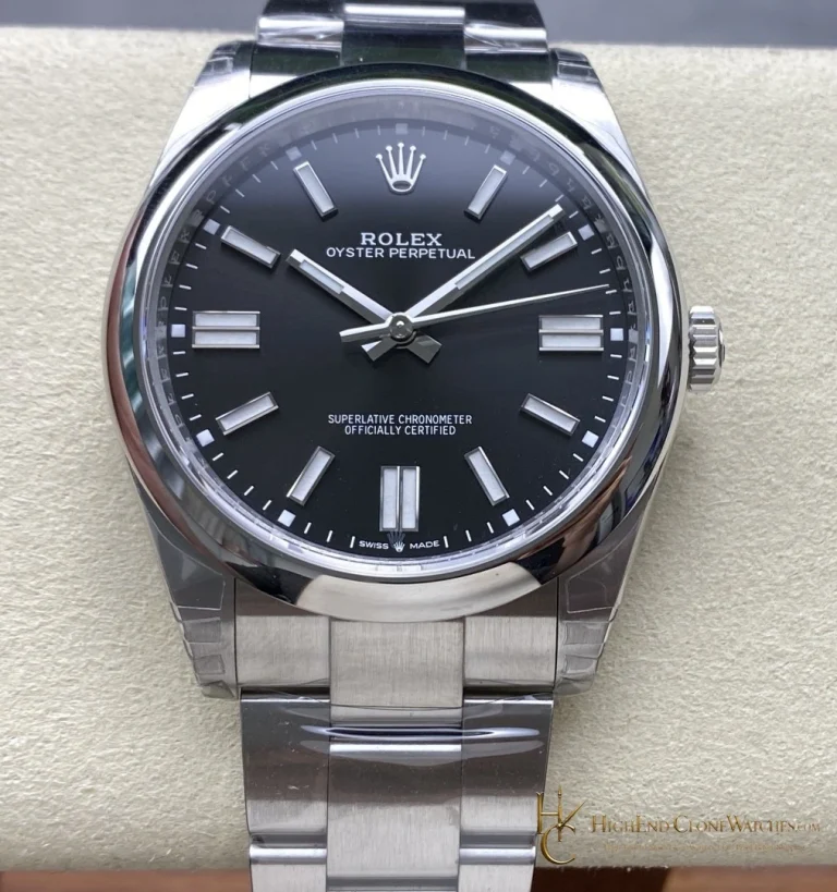 Rolex Oyster Perpetual 124300-0002 front view super clone watch