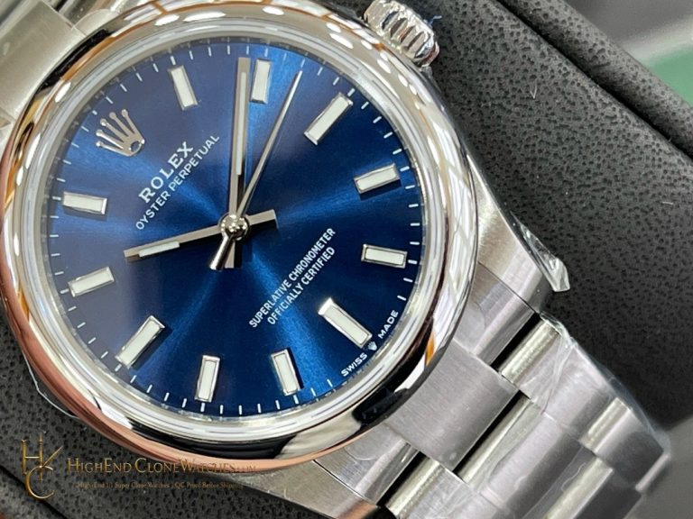 Rolex Oyster Perpetual m277200-0003 front view super clone watch