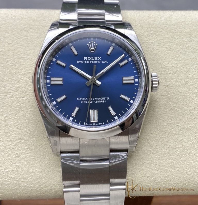 Rolex Oyster Perpetual 126000-0003 front view super clone watch