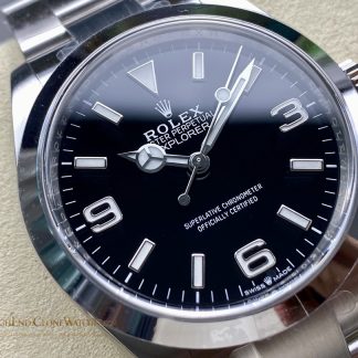 Rolex Oyster Perpetual 224270 angled dial view super clone watch