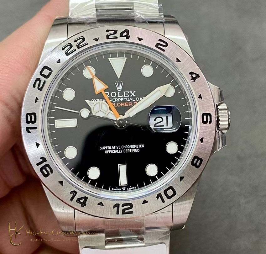 Rolex Oyster Perpetual Explorer II 226570 front view super clone watch