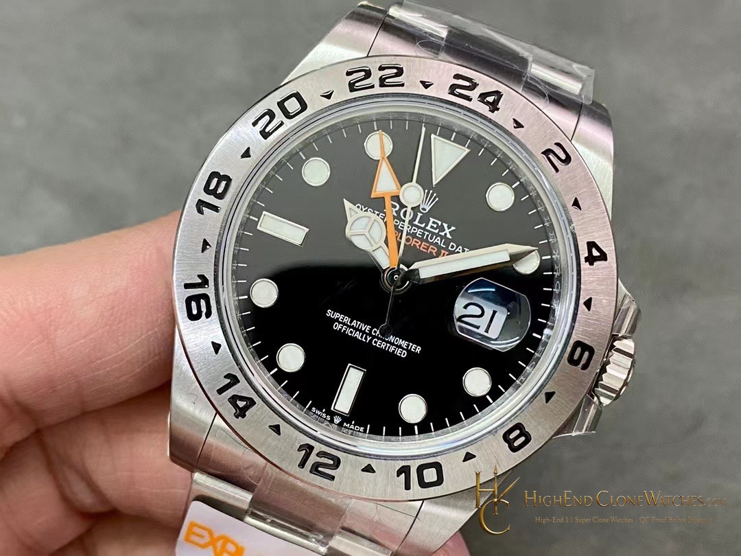 Rolex Oyster Perpetual Explorer II 226570 dial and marker detail super clone watch