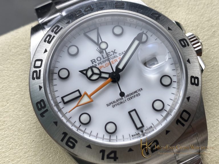 Rolex Oyster Perpetual 226570 angled dial view super clone watch