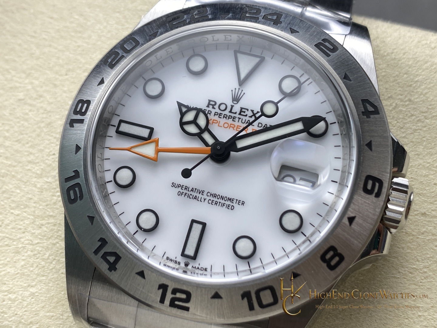 Rolex Oyster Perpetual 226570 dial and marker detail super clone watch