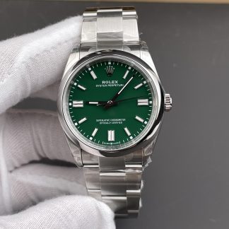 Rolex Oyster Perpetual 126000-0005 front view super clone watch
