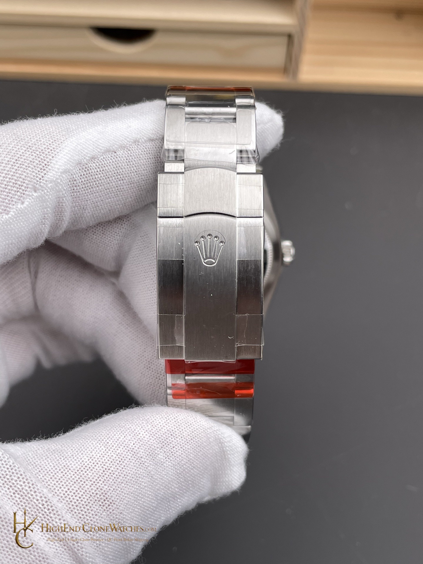 Rolex Oyster Perpetual 126000-0005 buckle or clasp detail super clone watch