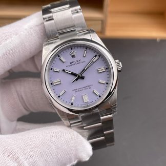 Rolex Oyster Perpetual 126000-0013 angled dial view super clone watch