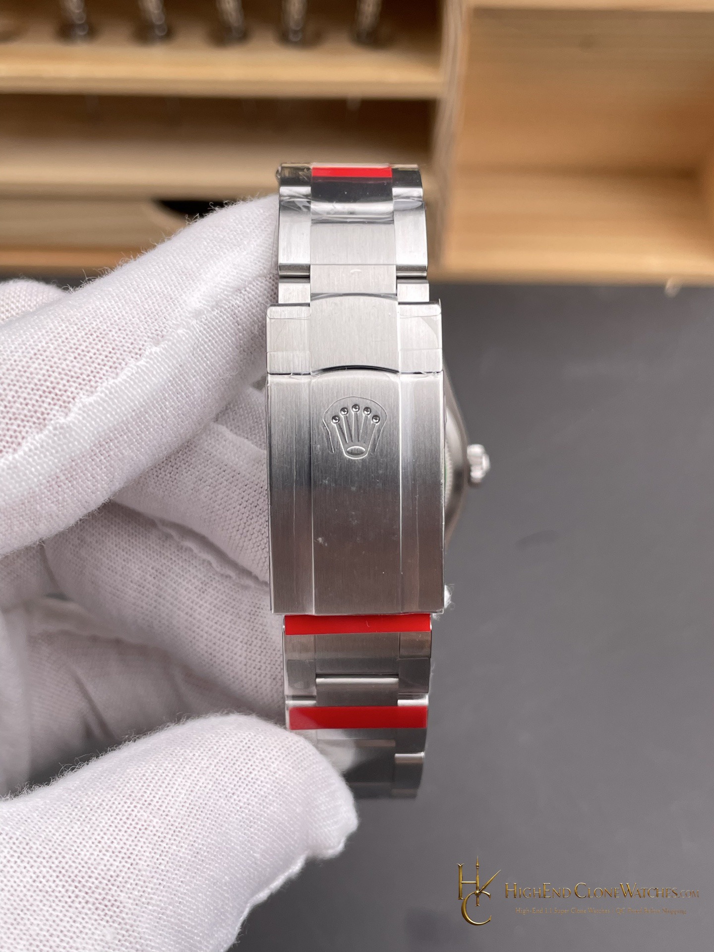 Rolex Oyster Perpetual 126000-0013 buckle or clasp detail super clone watch