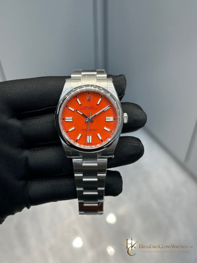Rolex Oyster Perpetual 124300 front view super clone watch