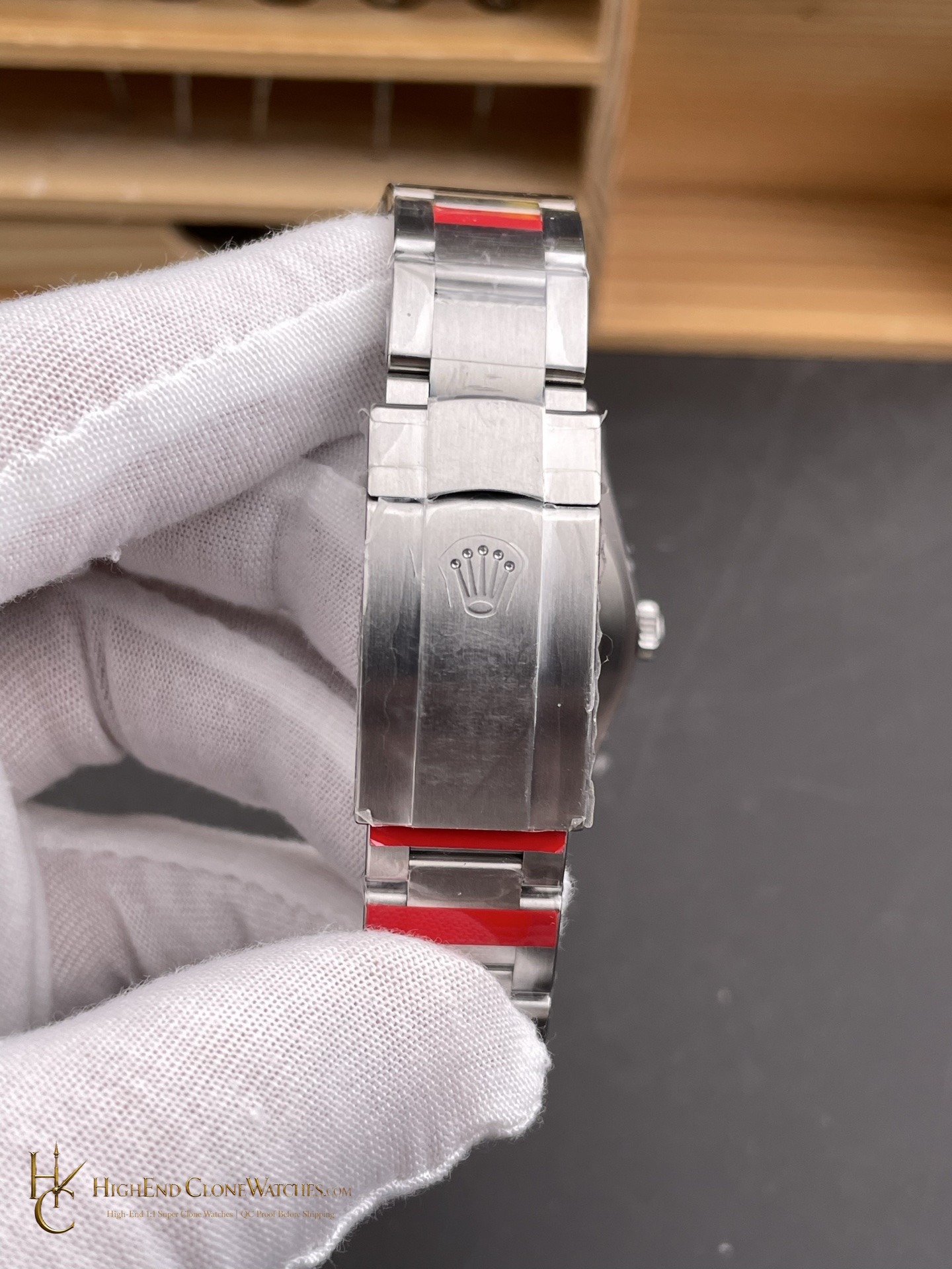 Rolex Oyster Perpetual 126000-0001 buckle or clasp detail super clone watch
